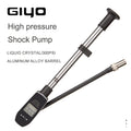 GIYO Digital Shock Pump 300 PSI Easy InflationComfort Grip & 360 Degree Rotation Hose Ideal for Fork & Rear Suspension