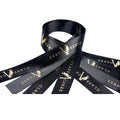 Wholesales Custom  Personalized Printed logo Gift Ribbon 38mm Grosgrain Ribbon  Herringbone Tape