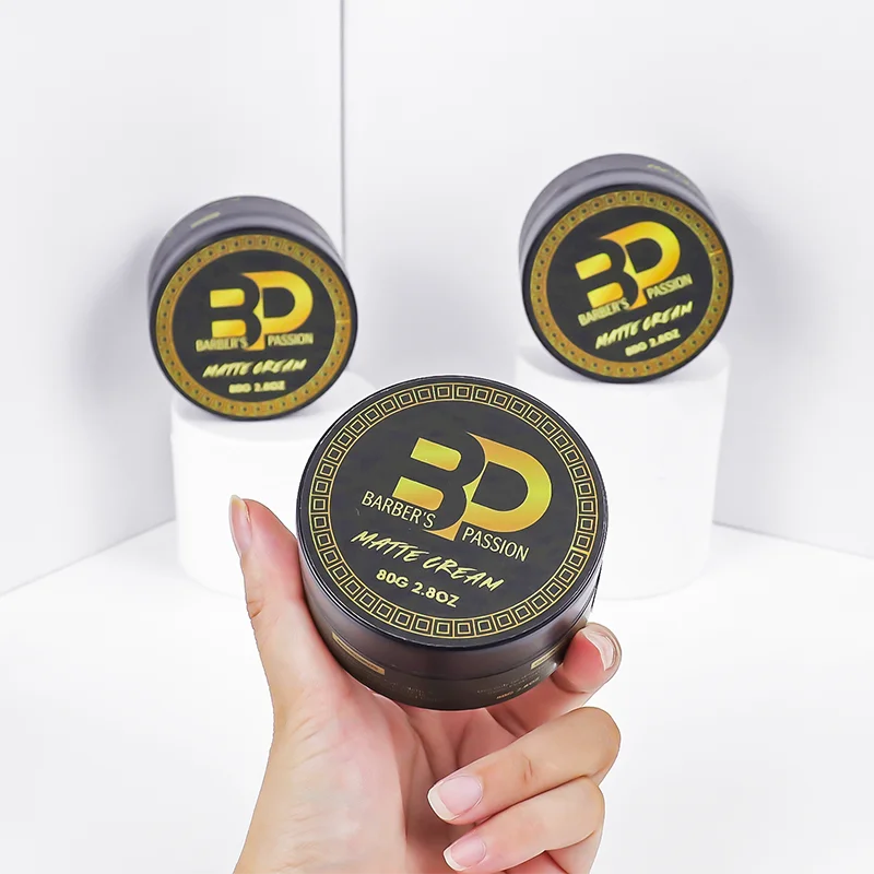 BARBERPASSION Customize Scent Texture Style Classic Firm Hold Mens Hair Clay Oem Private Label