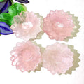 Natural Rock Crystal Carvings Crystal Lotus Bowl Rose Quartz Bowl Crystal Bowl
