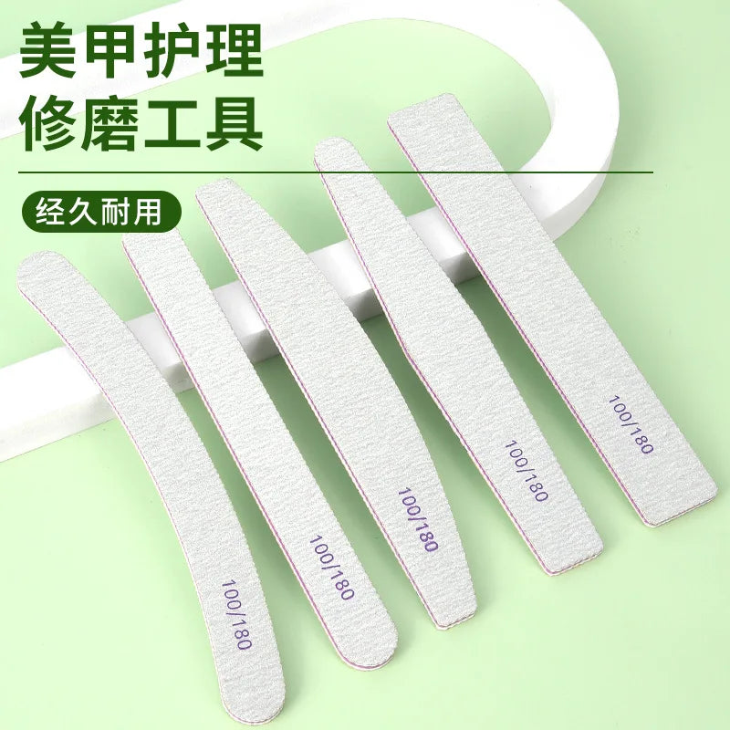 Professional Japanese Zebra Sandpaper Custom logo Grit 80/100/120/150/180 Disposable Nail File MegaBDM