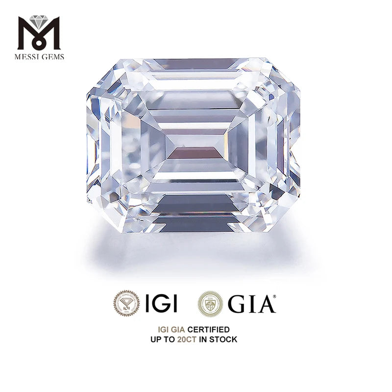 Lab Created VVS VS1 2CT 3CT 4CT 5CT 6CT HPHT CVD Emerald Cut Synthetic IGI Certified Lab Grown Diamond