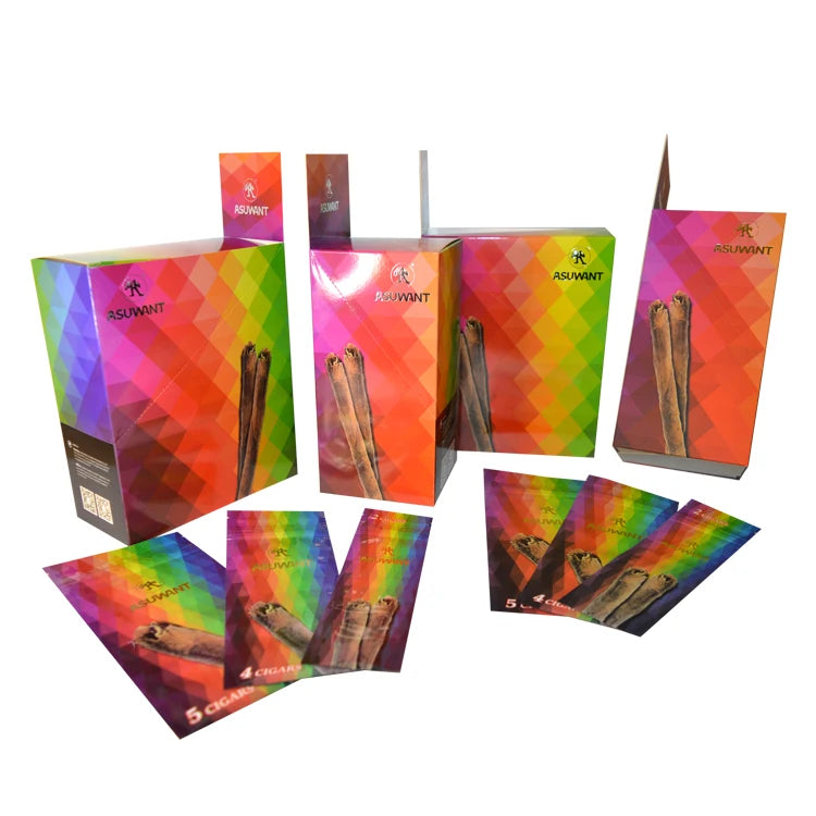 Custom Printing Sealable Plastic Tobacco Smoking Pen Wrap Packaging Individual Single Cigar Package Bag
