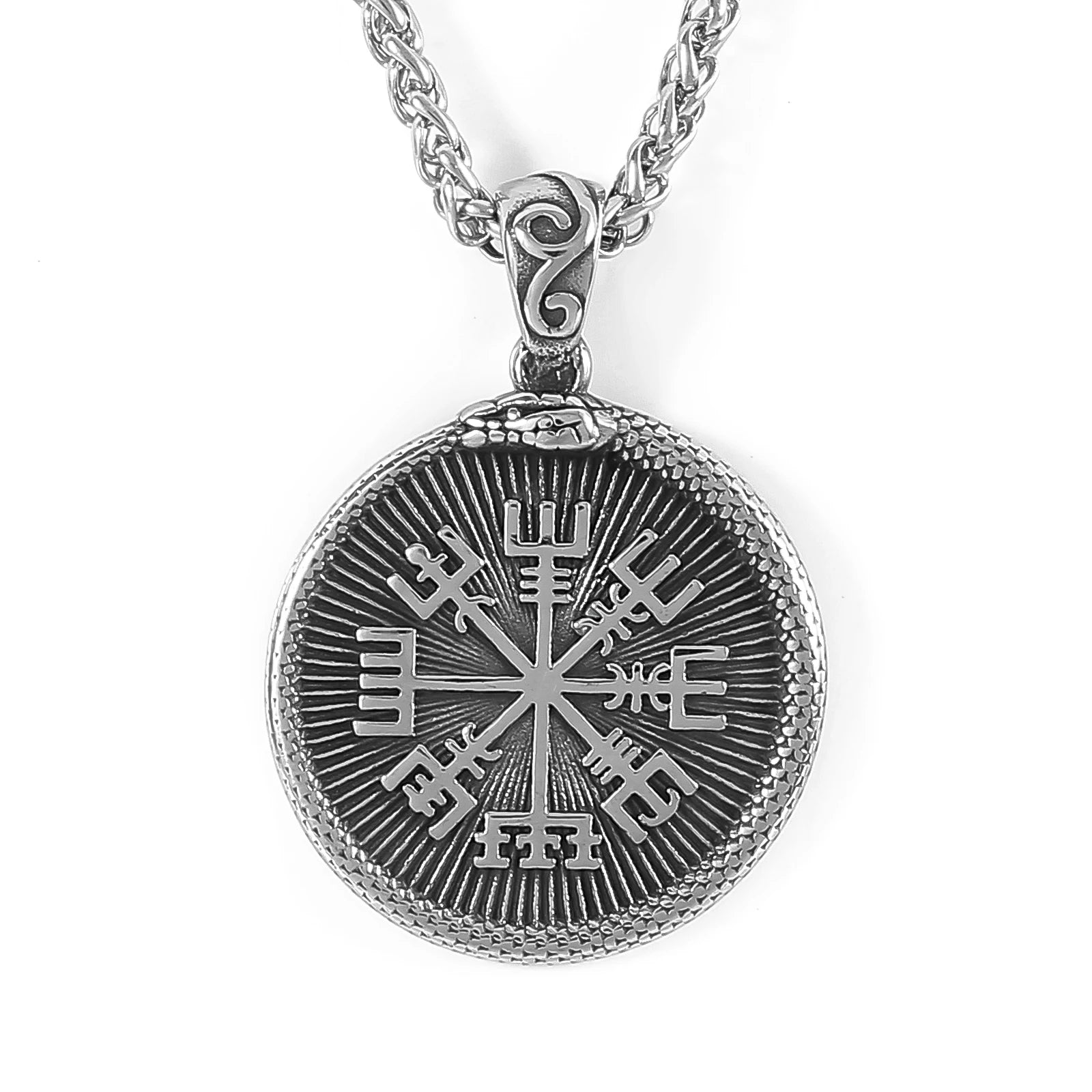 Viking Souvenir Stainless Steel Necklace Men's Viking Necklace Norse Myth Amulet Necklace Viking Jewelry