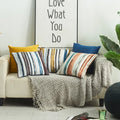 Amity Sofa Decoration 45x45 Cushion Cover Leaf Plants Printing Pillowcase Stripe Pillow Covers Cushion Cover