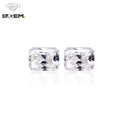 R.GEM. Factory Waist Size VVS D Color 70 Facets Rectangular Radiant Cut Gemstone Certified Diamond