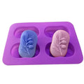 Wholesale the Best-Selling 4 Cavity Mold New Design Leaf Soap Mold Handmade Rectangular Silicone Soap Mold Making Soap