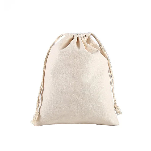 Wholesale Plain White Cloth Dust Bags Cotton Drawstring Dust Bags for Handbag With Custom Logo