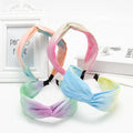 Fashion Polyester Hairbands Top Cross  Tie Dye Headband for Girls and Women