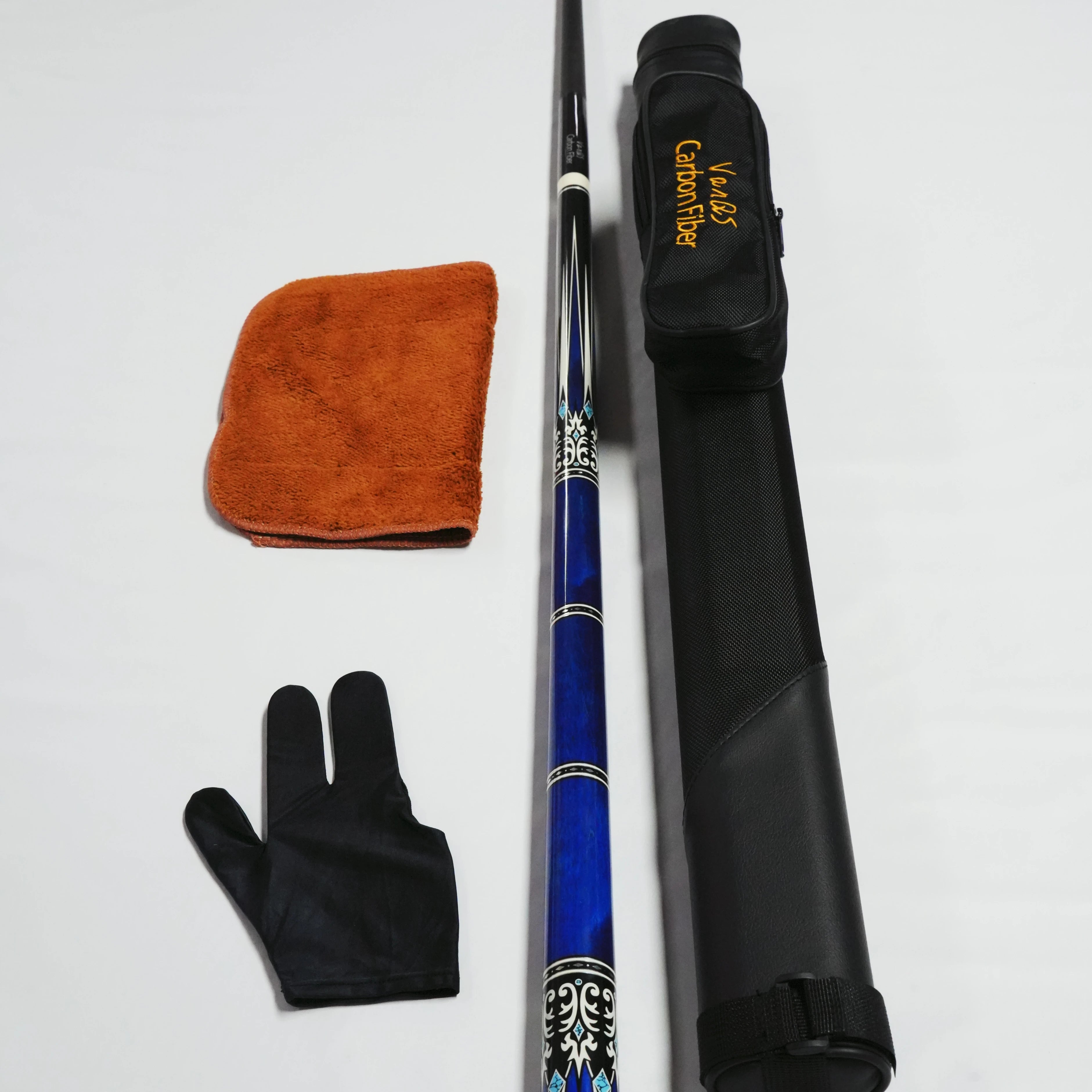 100% Premium Carbon Fiber Shaft Billiard Pool Cue Set Maple Wood 1/2 Cue Cue Bag Cleaning Towel Glove Snooker Billiard