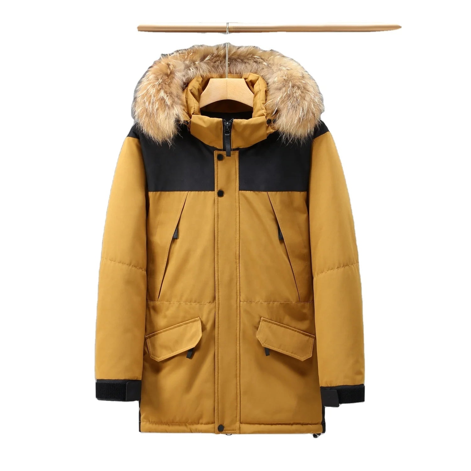 Men's Winter Warm Hooded Thicken Puffer Coatcross-border Men's Short Style Down Jacket