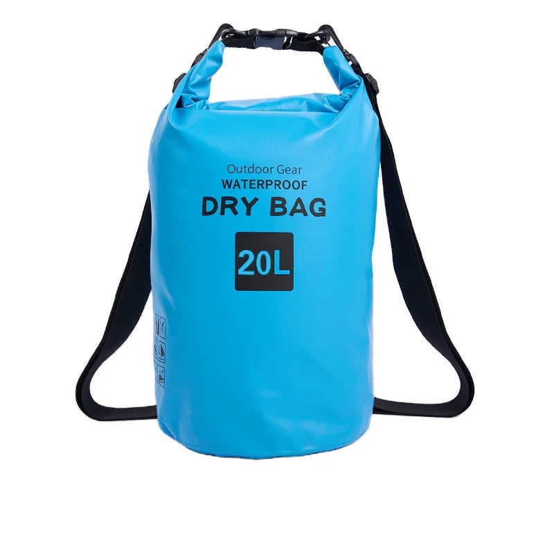 Sinodiving Lightweight PVC Dry Sacks Pack 3L/5L Waterproof Storage Bags for Outdoor Camping Boating Hiking & Rafting