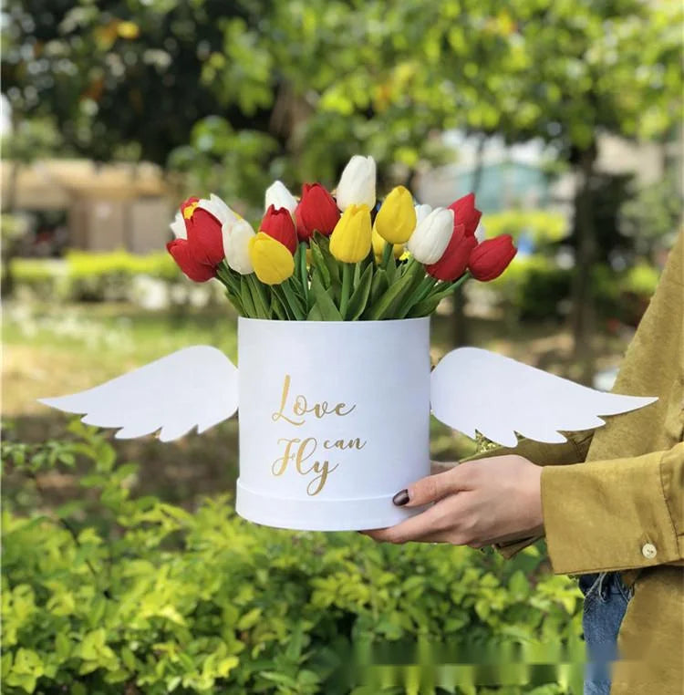 Professional Plastic Gift Flower Box for Guests Valentines Rose Chinese Factory