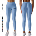 Ladies Naked Feeling Gym Wear Tights High Waist Lift Hips Seamless Sweatpants Women No T Line Fitness Workout Yoga Leggings Pant