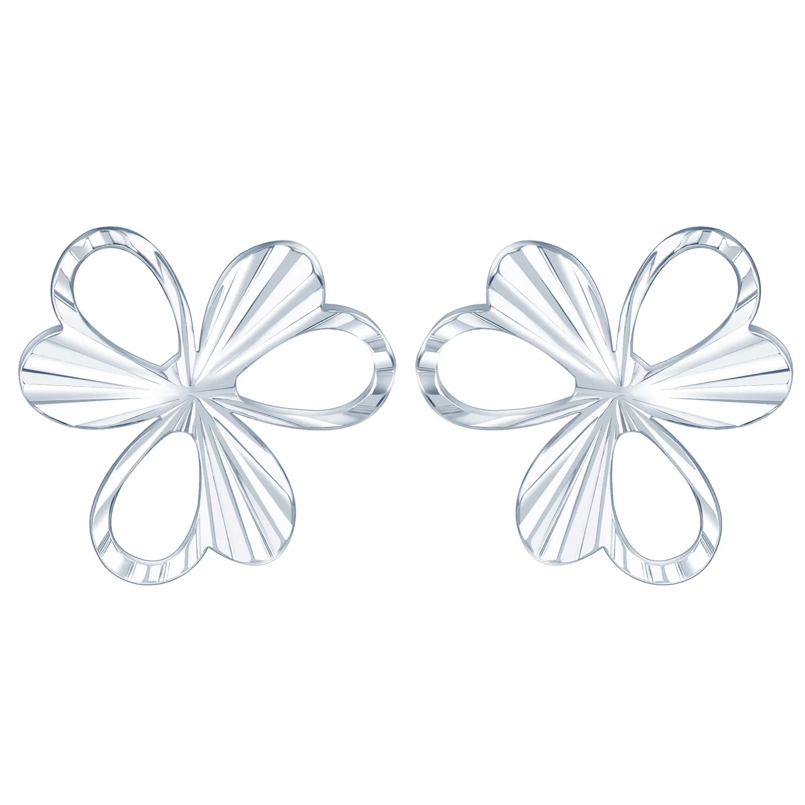 2024 Fashion Niche Design Silver Needle Earrings S925 Sterling Silver Heart Stud Earrings with Floral Wreath for Party Gift
