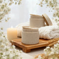 Custom Biodegradable 50ml 100ml 250ml 500ml Wheat Straw PE Cosmetic Container for Face Mask and Cream Jar