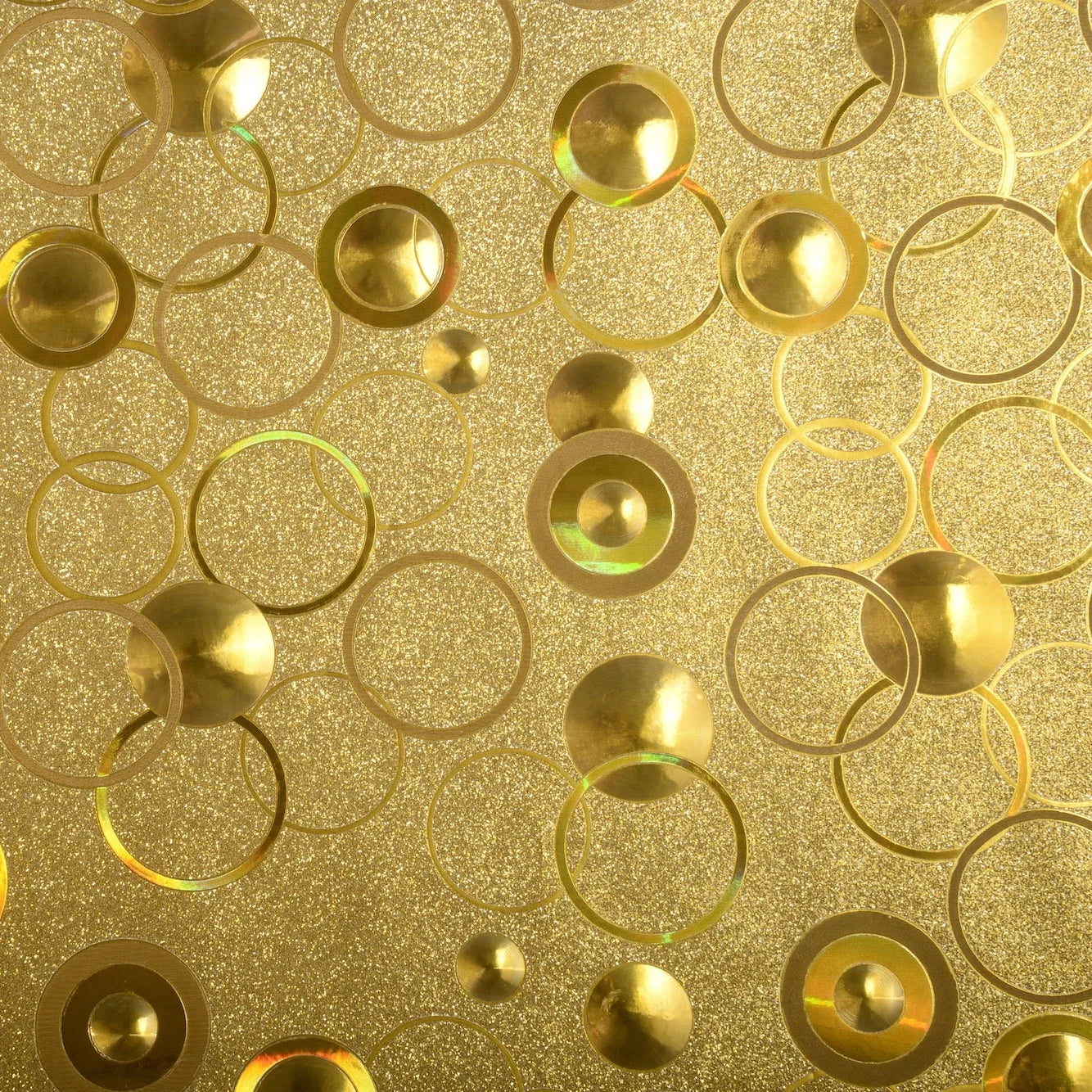 UDK Factory Price Luxury Glitter Adhesive Window Film PVC Face with Glue Kind Embossed Decorative Window Films