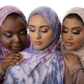 Fashion Design Good Fabric Ready to Wear Modal Tie Die Hijab Soft Women Viscose Cotton Jersey Scarves