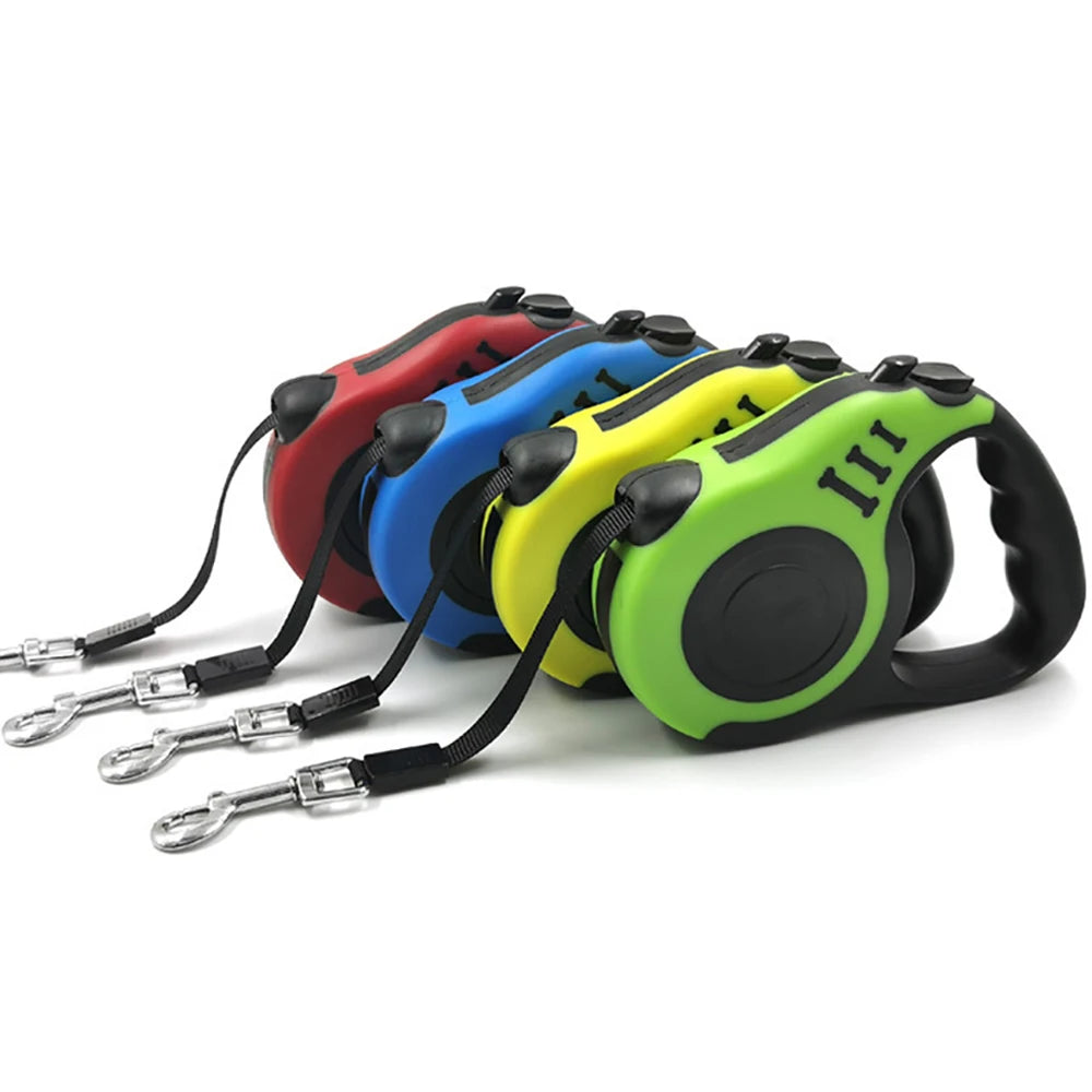 Wholesale Dog Pet Leashes 5m Durable Automatic Retractable Dog Leash Nylon Extension Puppy Running Designer Dog Products