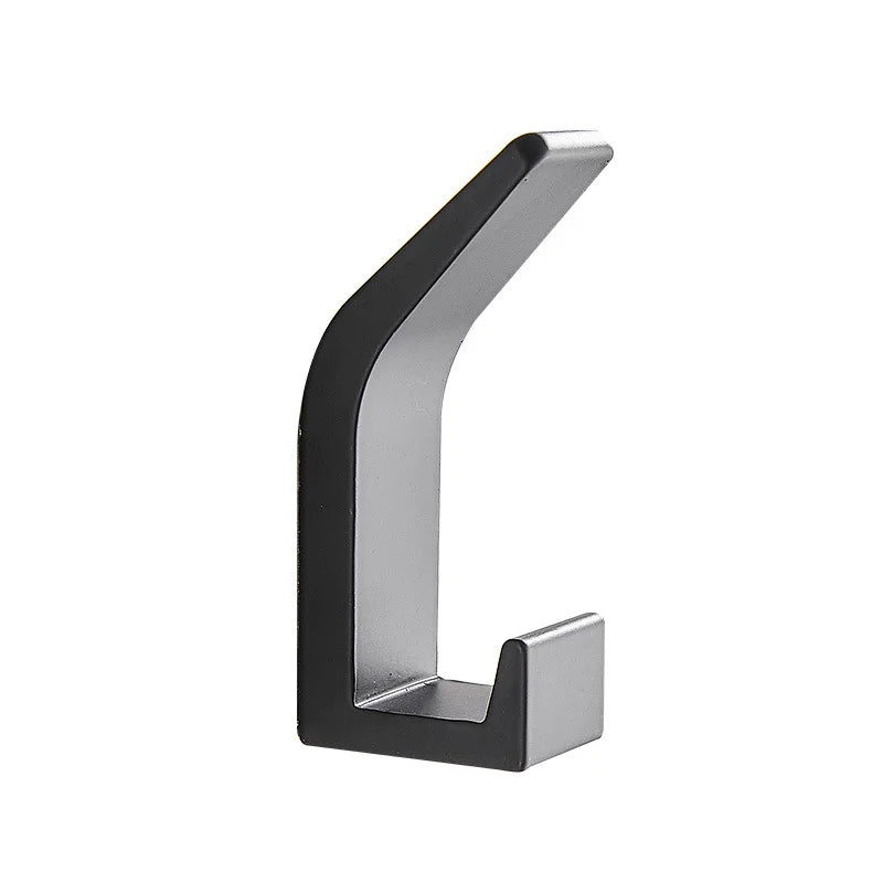 Heavy Duty Metal Wall Mounted Self-Adhesive Hooks Waterproof Towel Hangers for Bathroom and Living Room for Cleaning Tools