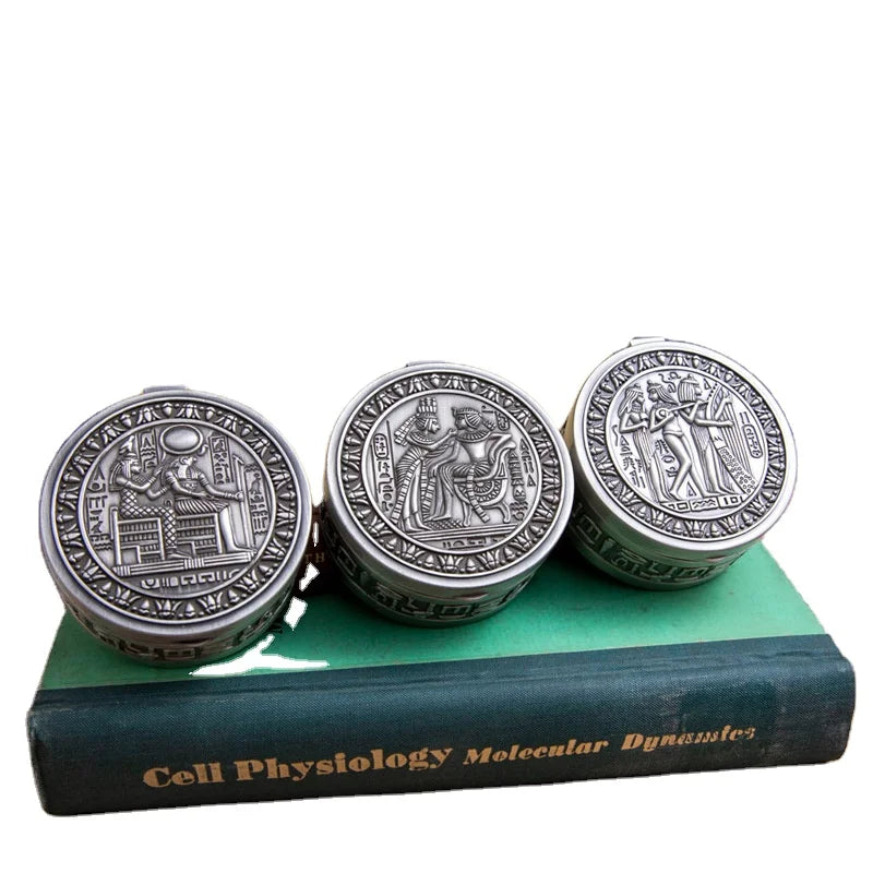 Creative Small Jewelry Box Portable Storage Box With Lining Velvet Exquisite HighEnd Ring Box Sun God Ramses Tutankhamun