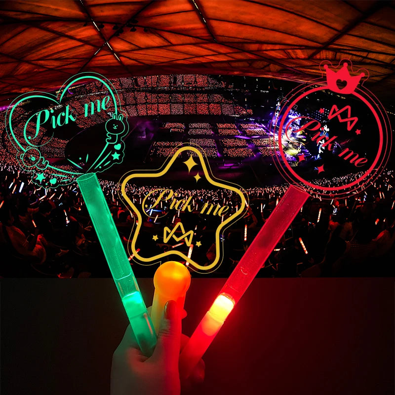 Custom Cheer Light Stick Popular Gift Convertible Color Kpop Light Stick for Party Atmosphere Props