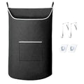 Custom Large Reusable Hanging Laundry Bag Front Pocket Oxford Fabric Door Organizer Washable Tear Resistant Space Saving Zipper