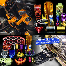 High-Precision 345 Axes Milling for Gas Car Motorcycle Metal Parts Customized Processing by Factory Numerical Control Service