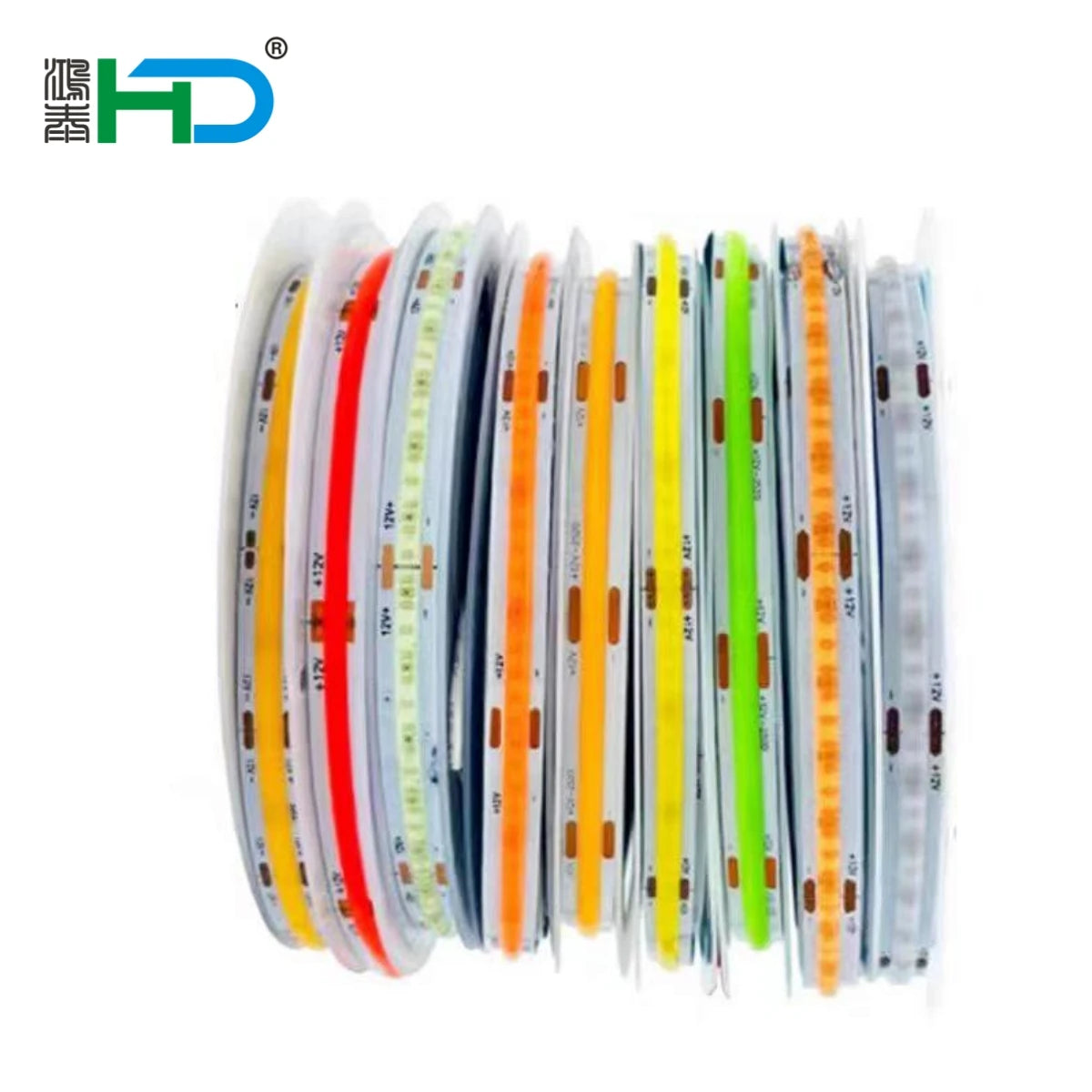 1m Copper LED Strip Light Strings TV Backlight Warm White Cob LED Strips 3000K 4000K 6500K 12V 24V CE Rohs Switch Control IP20
