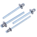 SDPSI DCT Zinc Plated Full Steel Flush Sided Flat Double Countersunk Head Pull Thru Pt Blind Rivet for Door Window Cabinet
