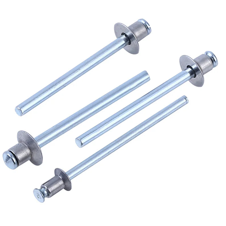 SDPSI DCT Zinc Plated Full Steel Flush Sided Flat Double Countersunk Head Pull Thru Pt Blind Rivet for Door Window Cabinet