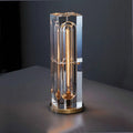 Postmodern Luxury Crystal LED Table Lamp American Desk Lights Living Room Bedroom Bedside Lamp  Art Home Decor Lighting Fixtures