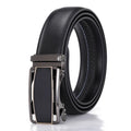 New Men's Automatic Buckle Belt Genuine Leather Belts for Men 3.5CM Waistband Ratchet Belt Custom LOGO LQbelt Factory