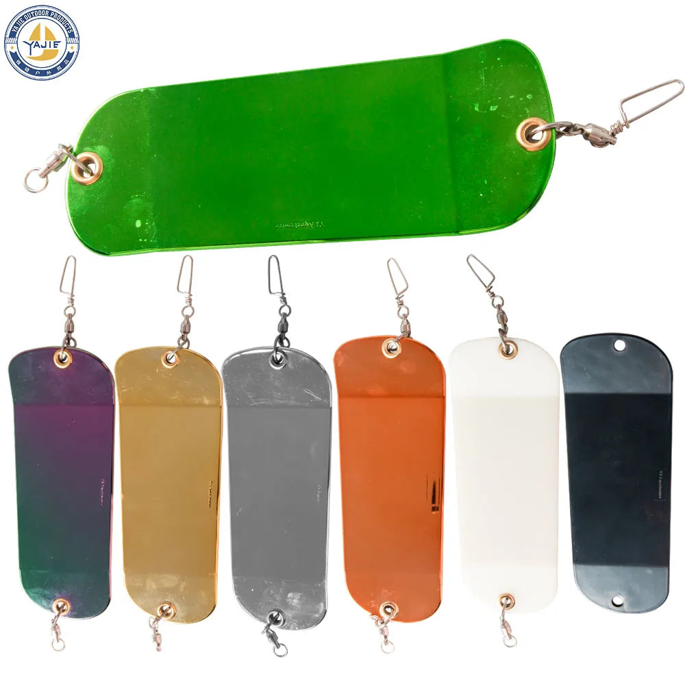 8inch ABS Diving Flash Board Salmon Flasher Board Trolling Fishing Lure Salmon Flasher