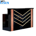 Black Mesa De Reception Table Desk Spa Salon Set Reception Desk