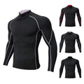 Design Embroidery Custom 88% Polyester 12% Spandex Sublimation Quick Dry Breathable Gym Long Sleeve Compression Running T Shirt
