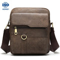 SCHLATUM Custom Logo Men's Vintages Genuine Leather Single Shoulder Bag Real Cowhide Casual Crossbody Bags
