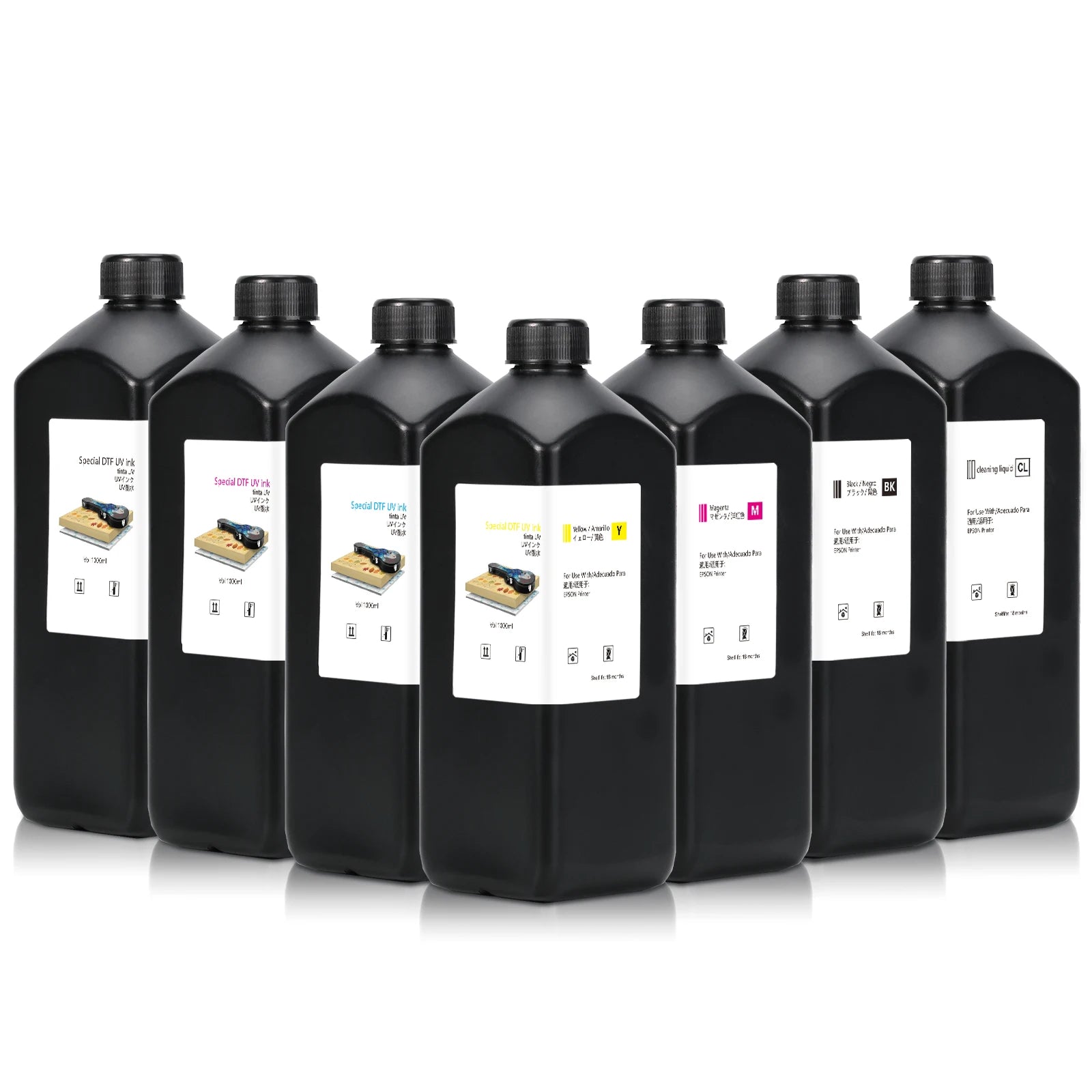 UV DTF Glue Inks 1000ml UV DTF Ink for Epson I3200 I1600 L805 TX800 XP600 DTF Printer UV Ink