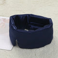 Luxury Oversized Cotton Silk Satin Eye Cover Adjustable Face-Hugging Padded Silky Eyeshade Adjustable Night Mask