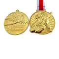 Golden Round Shape Metal Medal