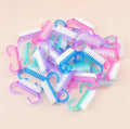 13 Colors Private Label Manicure Washable Plastic Nail Brush for Cleaning Nail Finger Mini Nail Dust Brush