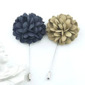 Micro Fiber Fabric Flower Brooch for Men Handmade Floral Brooch Lapel Pin Suit Shirt Wedding Jewelry Cloth Suit Accessories