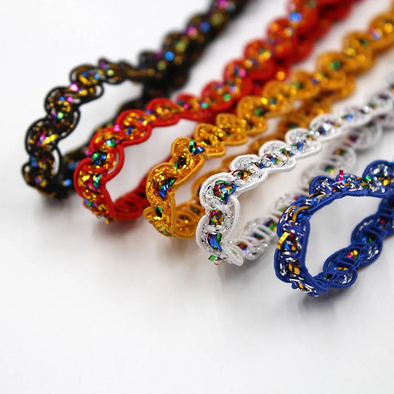 Deepeel LA260 8mm DIY Handmade Crafts Sewing Garment Ribbon Clothing Decoration Accessories Woven Lace