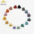 Goldleaf RTS Wholesale Heart Cut Plating Full Multicolor Moissanite Diamond with GRA Certificate Moissanite Loose Gemstones