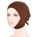 New Fashion Comfortable Multi Color Elastic Strap Milk Silk Neck Hat With Adjustable Hidden Hair Headband Hat