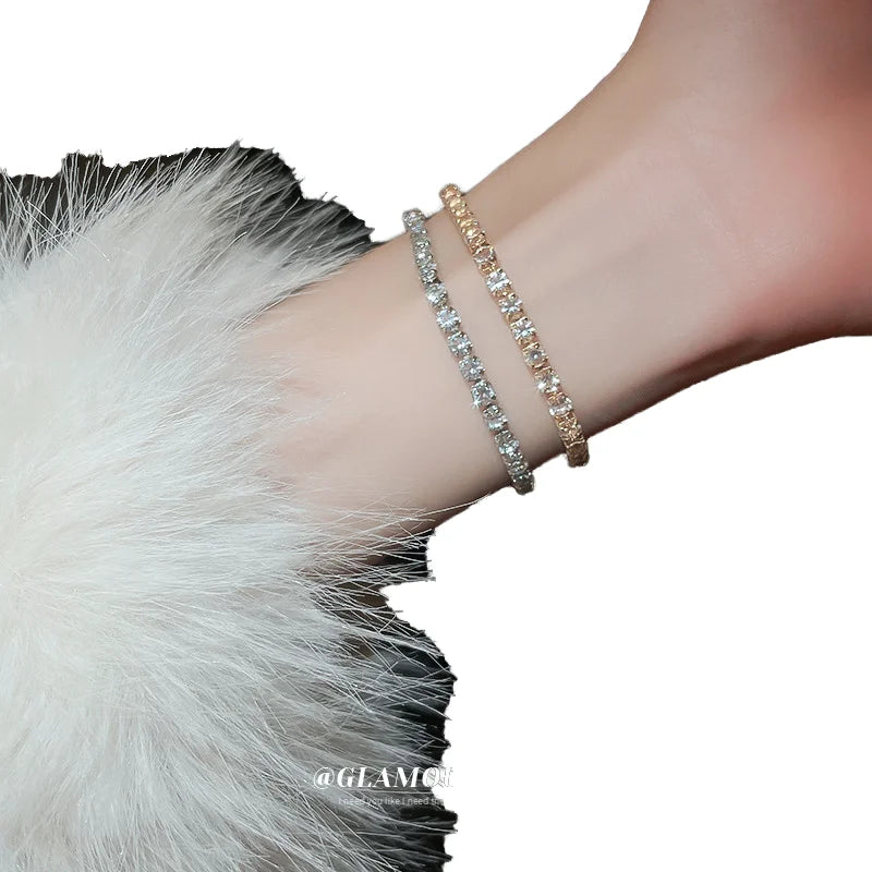 23 Styles Gold Plated Crystal Diamond Beaded Bracelets Adjustable Inlaid Zircon Jewelry Bangle for Gift
