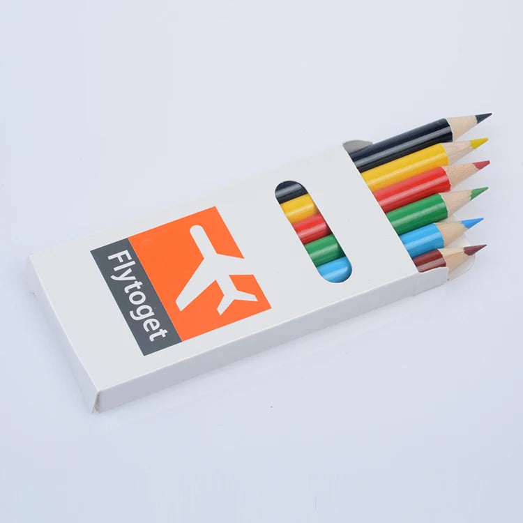 Mini Colored Pencil Set with Box for Kids Drawing and Colouring Paper Pack