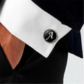 Qiuhan 26 English Alphabet for Man Fashion Creative Accessories Shirt Sleeve Cufflinks