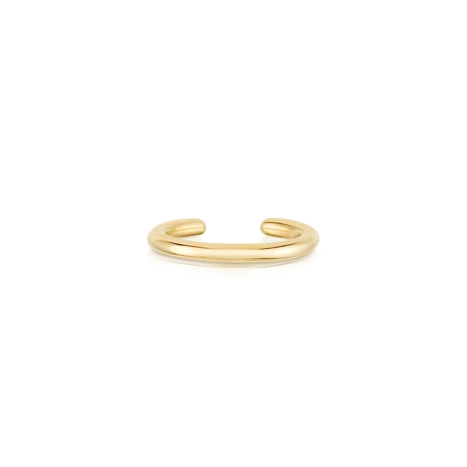 LOZRUNVE 925 Sterling Silver Minimalist Metal Smooth Gold Ear Cuff Women Jewelry