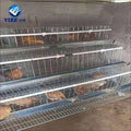 128 Chicken Layer Cage Chicken House Tier Frame Galvanized Steel Mesh Wire Feeder Door Fowl Cage Small Hen Coop